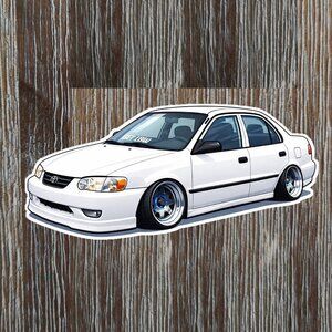 TOYOTA COROLLA 8th generation 1998-2002 Vinyl Sticker